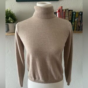 Vtg 70s/80s Pendleton 100% Merino Wool Turtleneck 3/4 Sleeve Sweater Classic PS